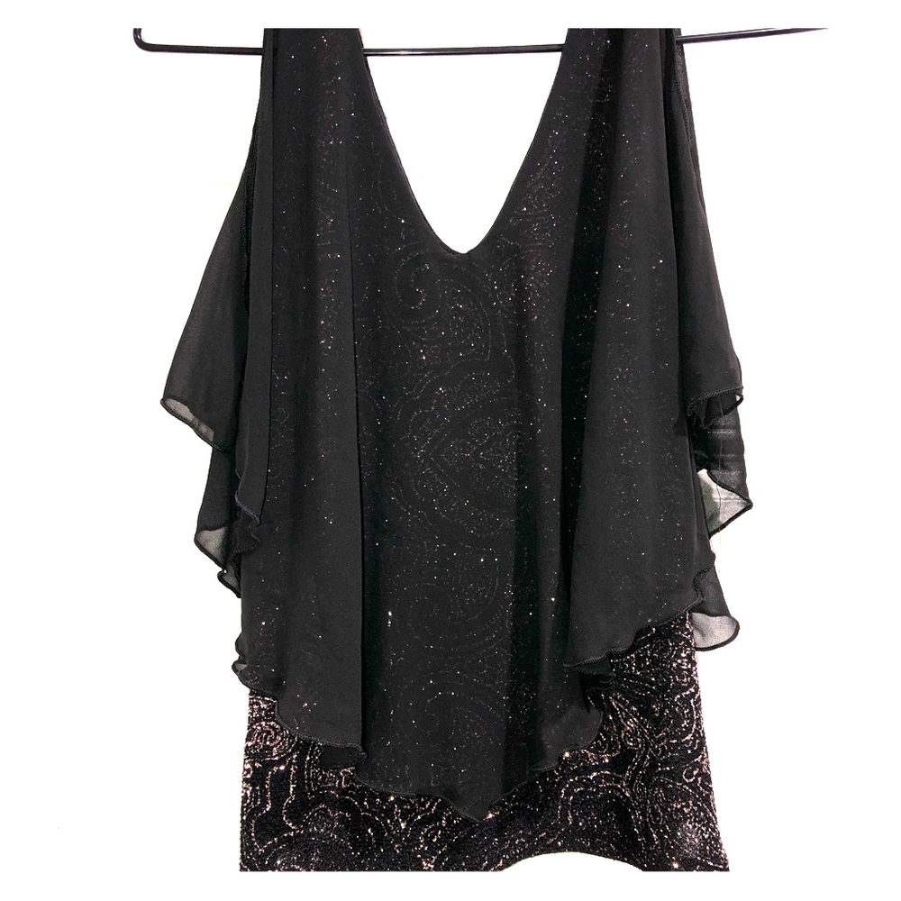 Black and gold blouse
